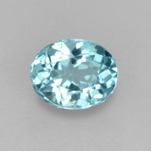 Apatito Azul agua natural de 0.57 ct, Corte Óvalo, VS-SI