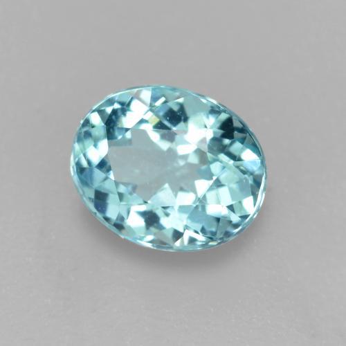 Apatito Azul agua natural de 0.57 ct, Corte Óvalo, VS-SI