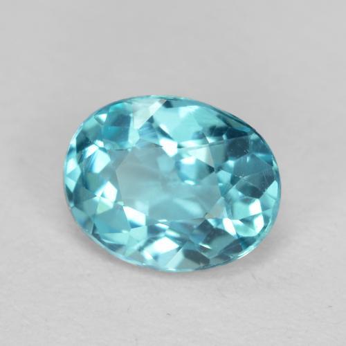 Apatita turquesa natural de 0,48 ct, corte óvalo, VS-SI
