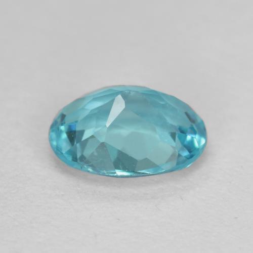 Apatita turquesa natural de 0,48 ct, corte óvalo, VS-SI
