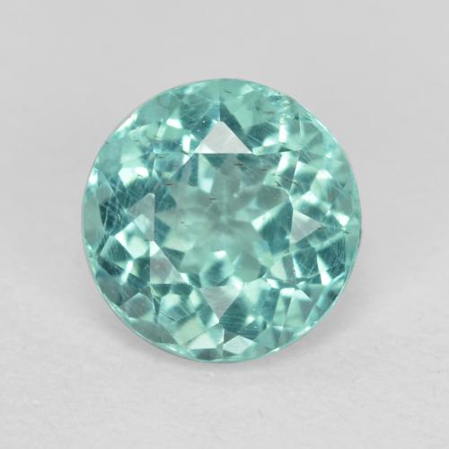 Apatito Verde azul natural de 0.58 ct, Corte Redondo, SI