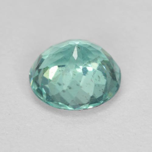 Apatito Verde azul natural de 0.58 ct, Corte Redondo, SI