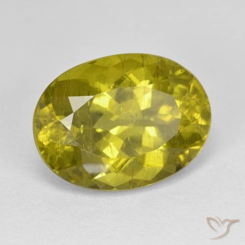 Apatito Medium Golden Brown natural de 11.46 ct, Ovalada, VS