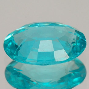 Apatita azul natural de 1,45 ct, corte óvalo, VS