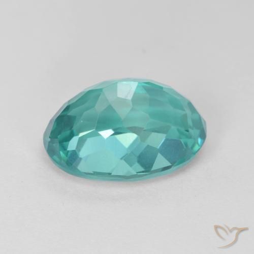 Apatito Cerceta claro natural de 5.33 ct, Ovalada, VS