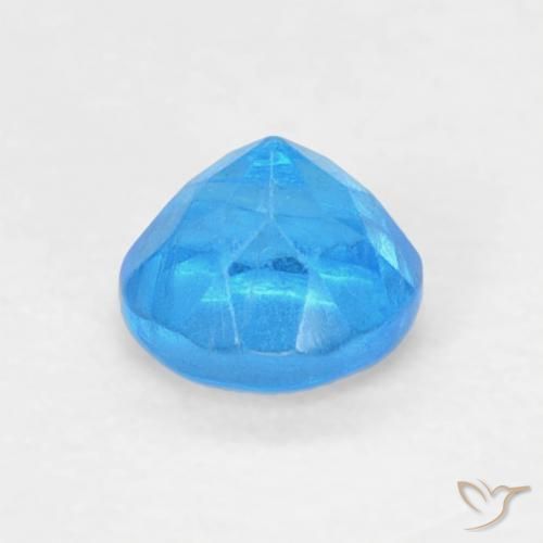 Apatito Celeste natural de 0.22 ct, Redondo, VS