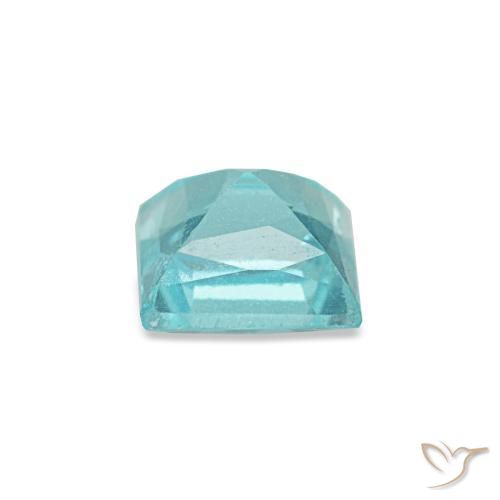 Apatita turquesa natural de 0,59 ct, cuadrado, VS-SI