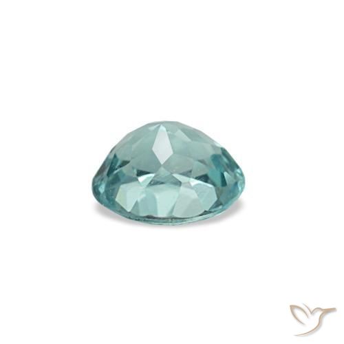 Apatita turquesa natural de 0,23 ct, corte óvalo, VVS