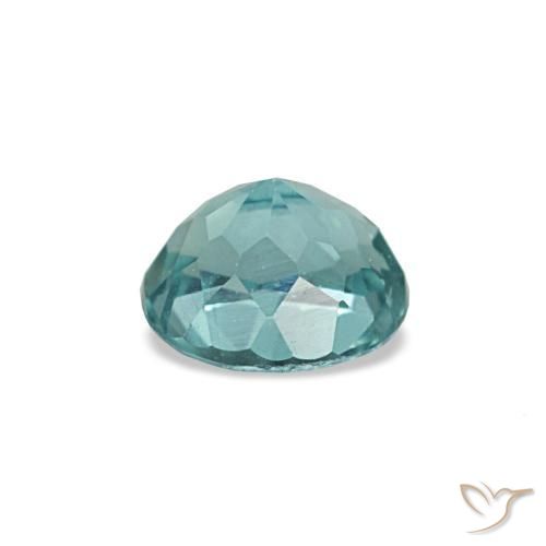Apatita turquesa natural de 0,33 ct, corte óvalo, VVS