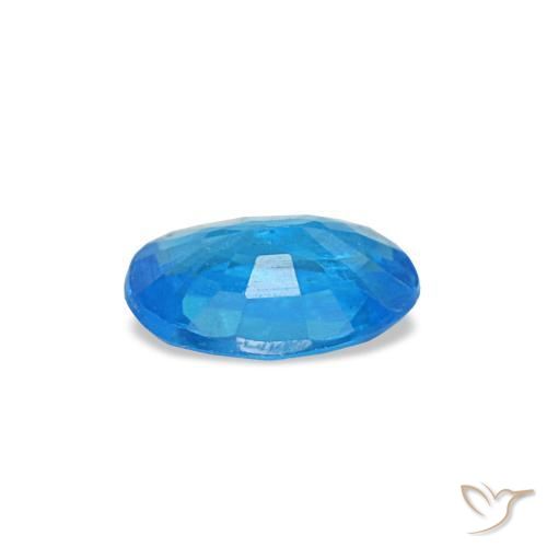 Apatita azul natural de 0,32 ct, corte óvalo, SI