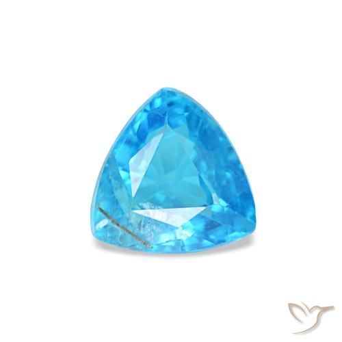 Apatita azul natural de 0,34 ct, trillón, SI