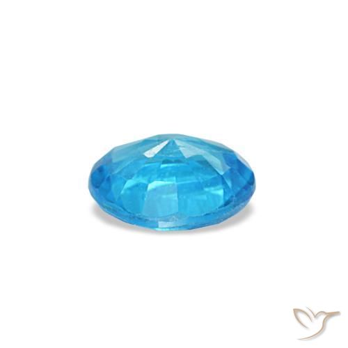 Apatita azul natural de 0,33 ct, corte redondo, SI
