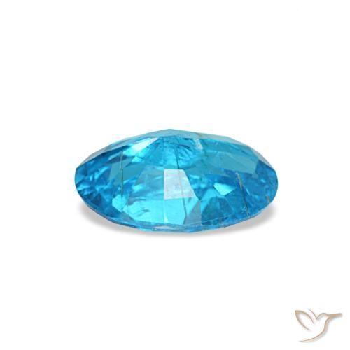 Apatita azul natural de 0,54 ct, corte óvalo, SI