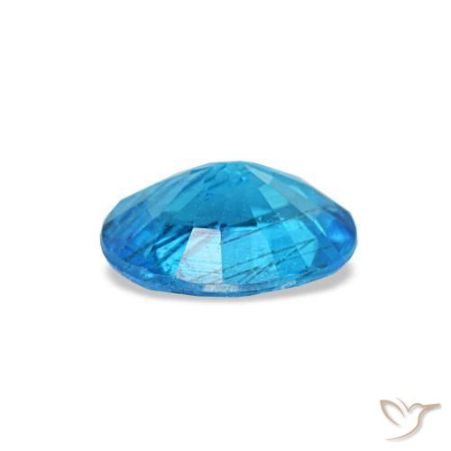 Apatita azul natural de 0,44 ct, corte óvalo, SI