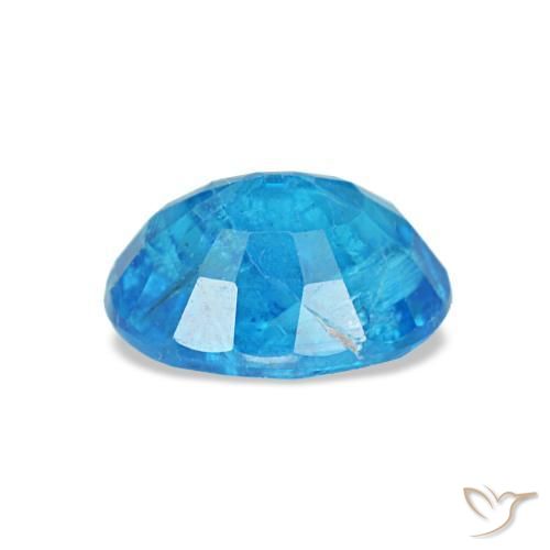 Apatita azul natural de 0,92 ct, corte óvalo, SI