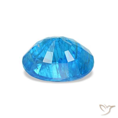 Apatita azul natural de 0,79 ct, corte óvalo, SI