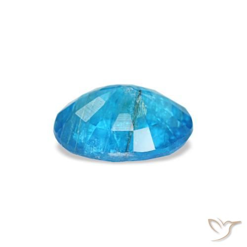 Apatita azul natural de 0,51 ct, corte óvalo, SI