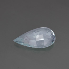 Aguamarina azul natural de 14,24 ct, en forma de pera, SI
