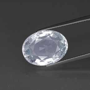 Aguamarina Azul claro natural de 10.34 ct, Corte Óvalo, SI