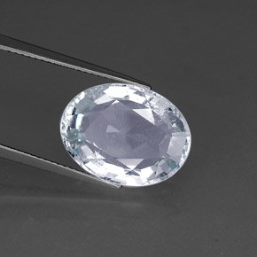 Aguamarina Azul claro natural de 10.34 ct, Corte Óvalo, SI