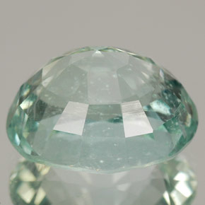 Aguamarina azul natural de 7,26 ct, corte óvalo, SI