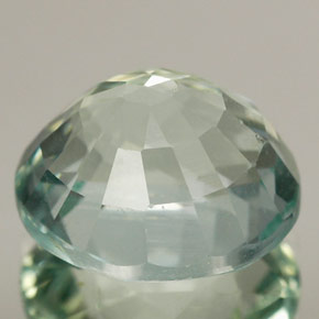 Aguamarina azul natural de 4,84 ct, corte óvalo, VS