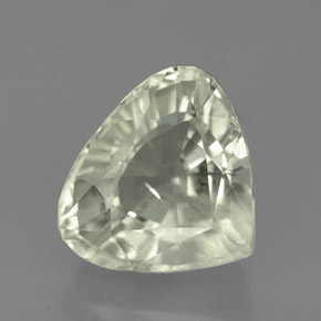Aguamarina Verde claro natural de 3.45 ct, En forma de pera, SI