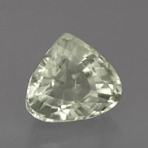Aguamarina Verde claro natural de 3.45 ct, En forma de pera, SI