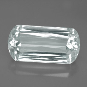 Aguamarina azul natural de 11,74 ct, forma elegante, IF