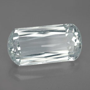 Aguamarina azul natural de 11,74 ct, forma elegante, IF