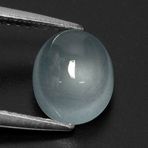 Aguamarina azul natural de 2,12 ct, transparente, transparente / translúcido
