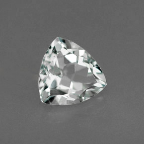 Aguamarina azul natural de 1,08 ct, trillón, VS