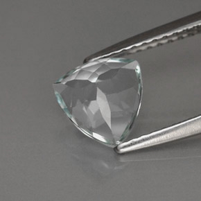 Aguamarina azul natural de 1,08 ct, trillón, VS