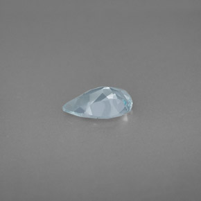Aguamarina azul natural de 0,69 ct, en forma de pera, VVS