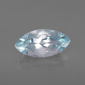 Aguamarina azul natural de 1,17 ct, marquesa, VVS