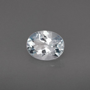 Aguamarina azul natural de 1,13 ct, corte óvalo, VVS