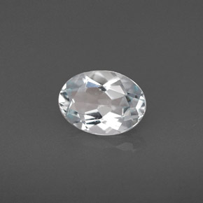 Aguamarina azul natural de 0,95 ct, corte óvalo, VVS-VS