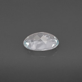 Aguamarina azul natural de 0,95 ct, corte óvalo, VVS-VS