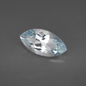 Aguamarina azul natural de 1,61 ct, marquesa, VVS
