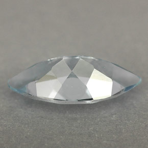 Aguamarina azul natural de 1,40 ct, marquesa, IF