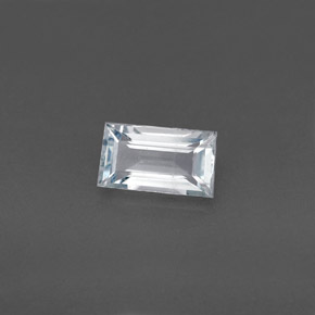 Aguamarina azul natural de 0,73 ct, baguette, VS