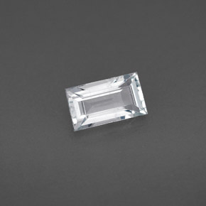 Aguamarina azul natural de 0,73 ct, baguette, VS