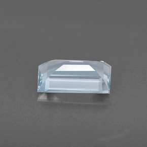 Aguamarina azul natural de 0,57 ct, baguette, VVS-VS