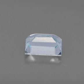 Aguamarina azul natural de 0,61 ct, baguette, VS