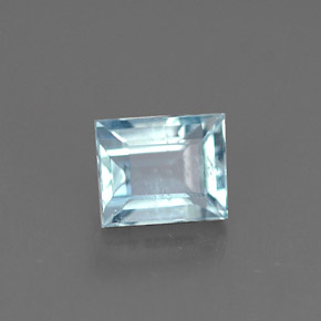 Aguamarina azul natural de 0,53 ct, forma elegante, VS-SI