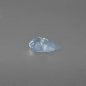 Aguamarina azul natural de 0,59 ct, en forma de pera, VVS