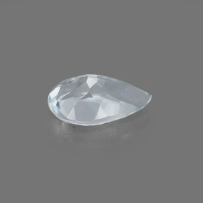 Aguamarina azul natural de 0,72 ct, en forma de pera, VVS-VS