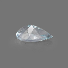 Aguamarina azul natural de 0,68 ct, en forma de pera, VVS-VS