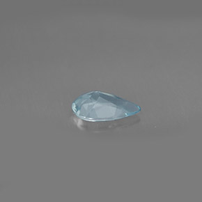 Aguamarina azul natural de 0,54 ct, en forma de pera, VVS-VS