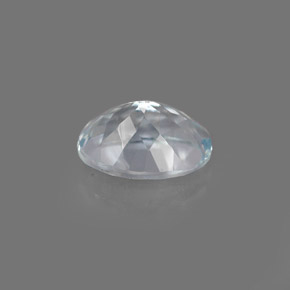 Aguamarina azul natural de 1,27 ct, corte óvalo, VVS